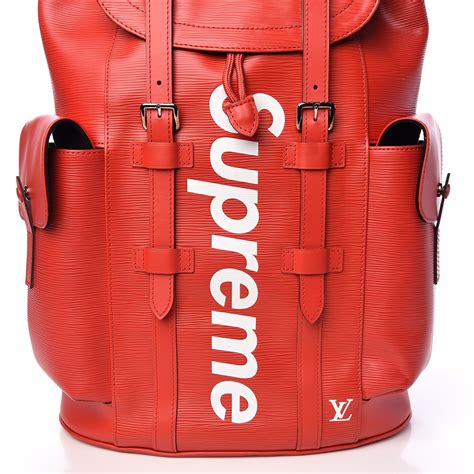 supreme x louis vuitton backpack buy|lv christopher backpack price.